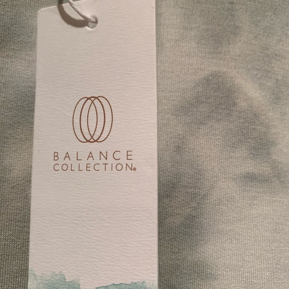 Balance collection waist top color aqua/grey/off white size XL NWT - Picture 2 of 6